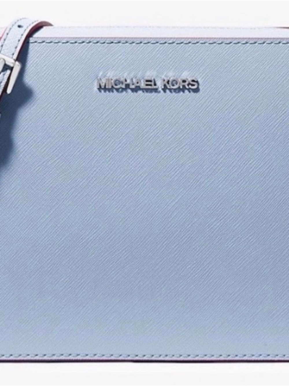 Michael Kors Powder Blue Saffiano Leather Crossbody